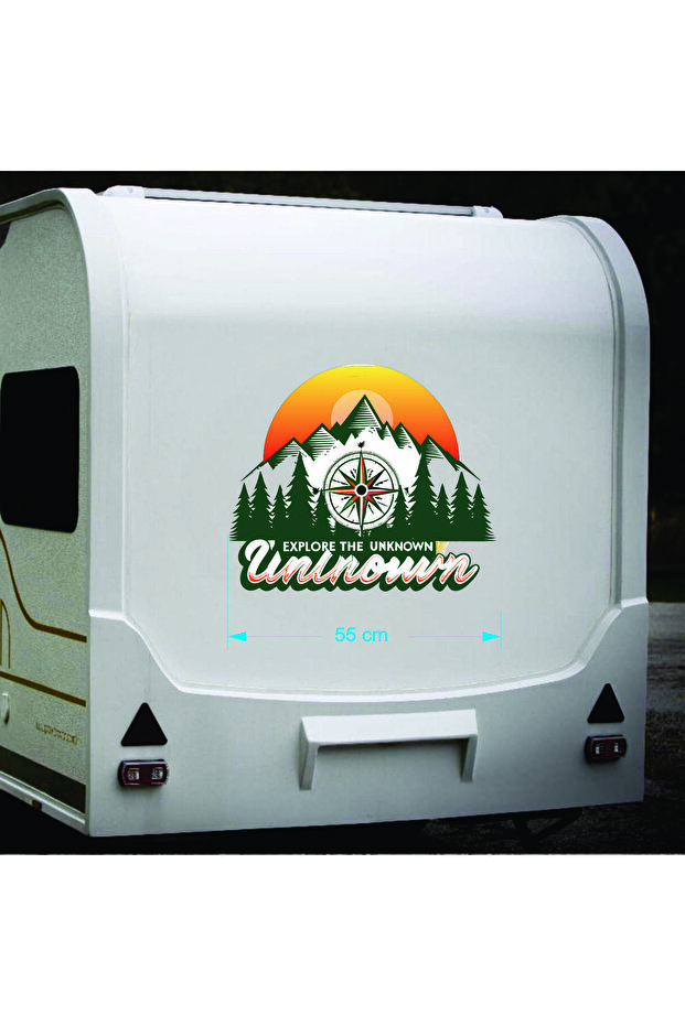 Karavan sticker Explore the Unknown sticker 55 cm - 2