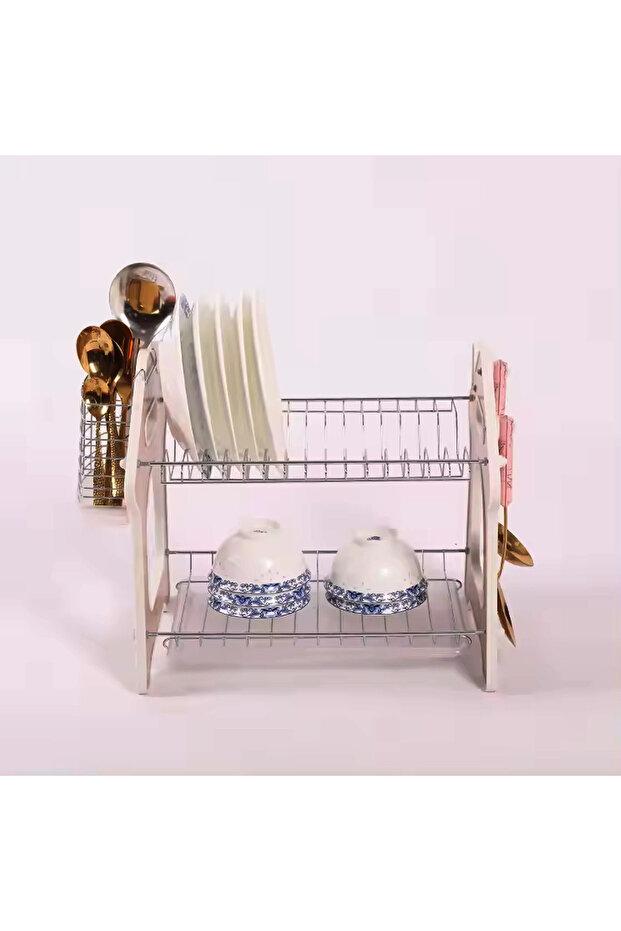 رف تجفيف الأطباق من صفا مع صينية تقطير قابلة للإزالة - 2