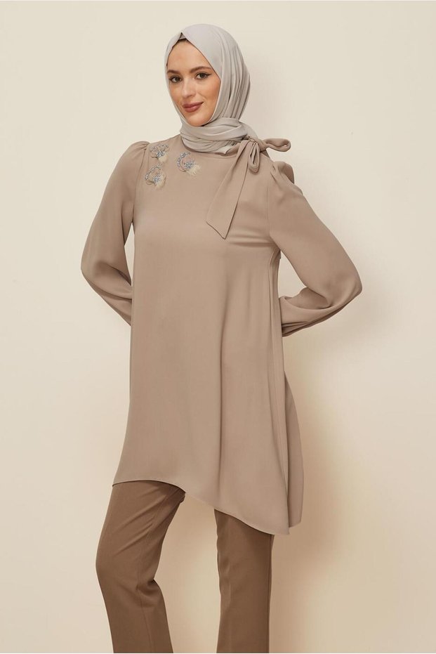 Collar Tied Tunic 45171