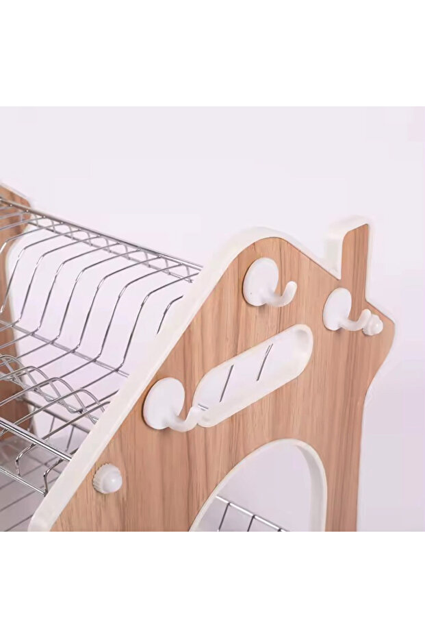 رف تجفيف الأطباق من صفا مع صينية تقطير قابلة للإزالة - 3