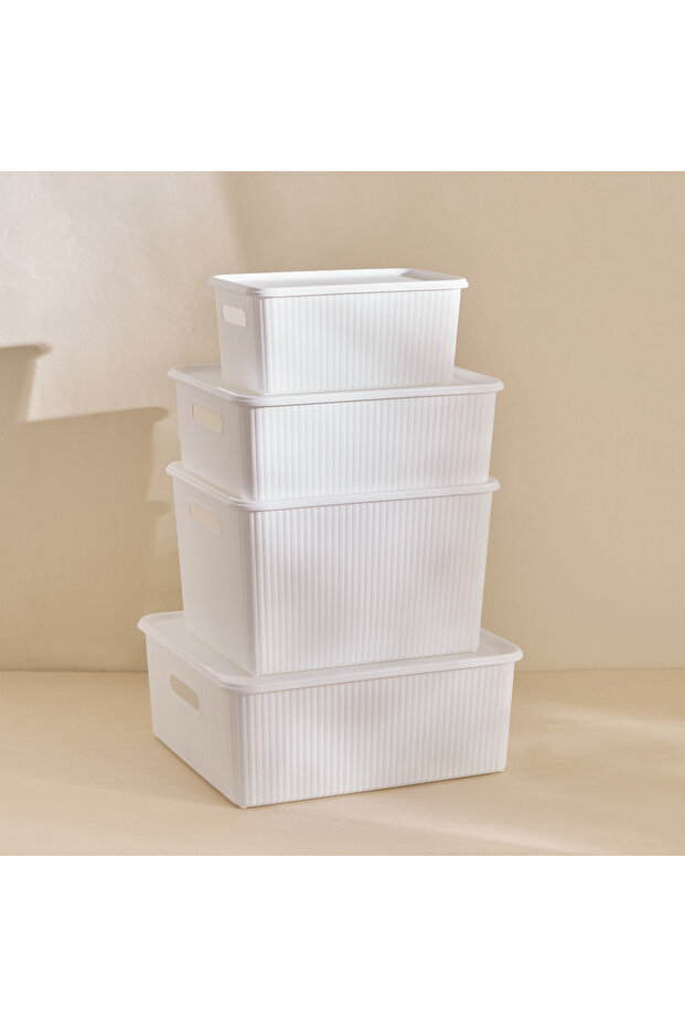 Orion Medium Ribbed Container with Lid - 8