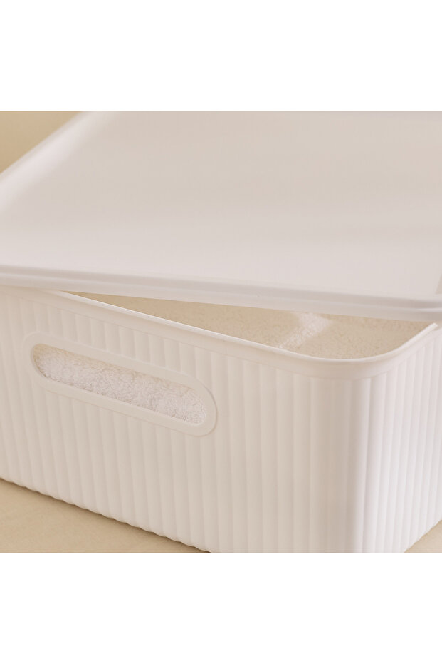 Orion Medium Ribbed Container with Lid - 7