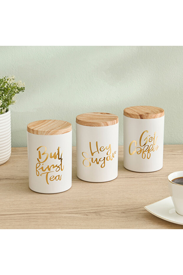 مجموعة برطمانات الشاي والقهوة والسكر - 8