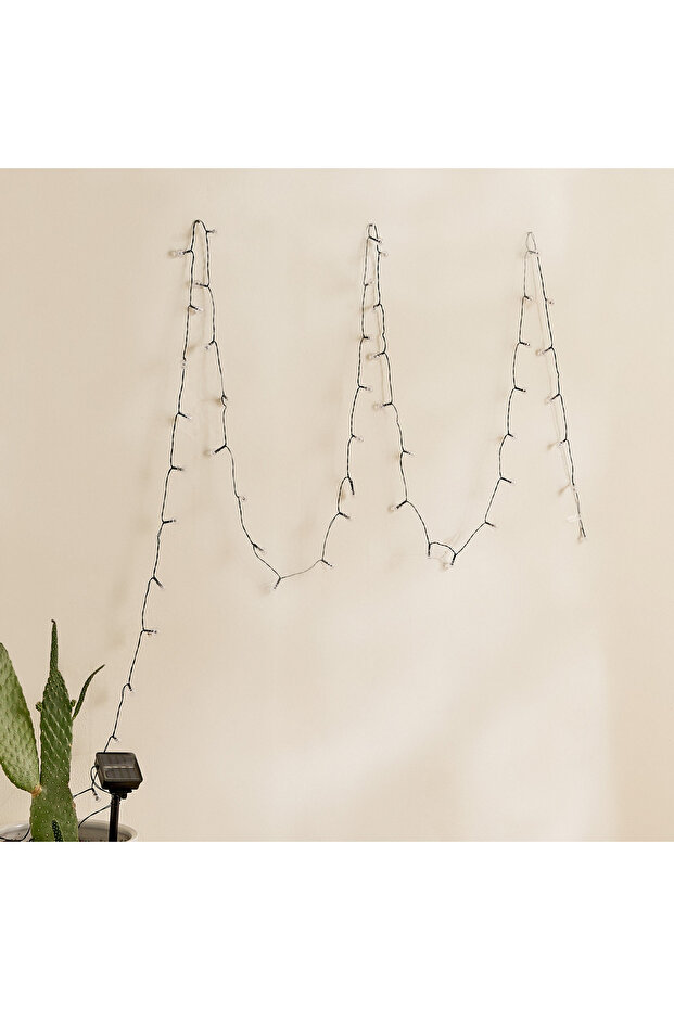 سلسلة إضاءة إليو الشمسية الكروية LED 50 - 5 أمتار - 2