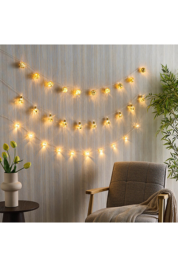 سلسلة إضاءة أورلا 3AA بـ 10 مصابيح LED - 172 سم - 8