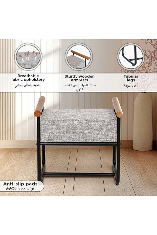 Della Fabric Ottoman - 7