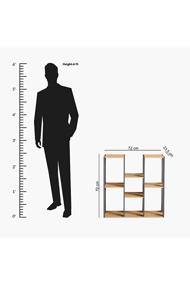 وحدة رفوف متعددة الأغراض من بيج كلارا - 8