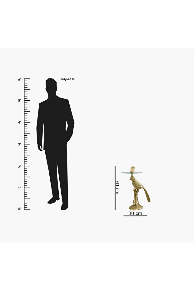 طاولة جانبية من الزجاج من كافون إيف - 7