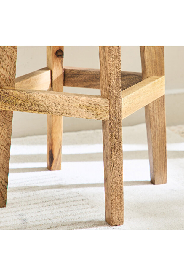 Cavon Rixos Solid Wood Bar Stool - 4