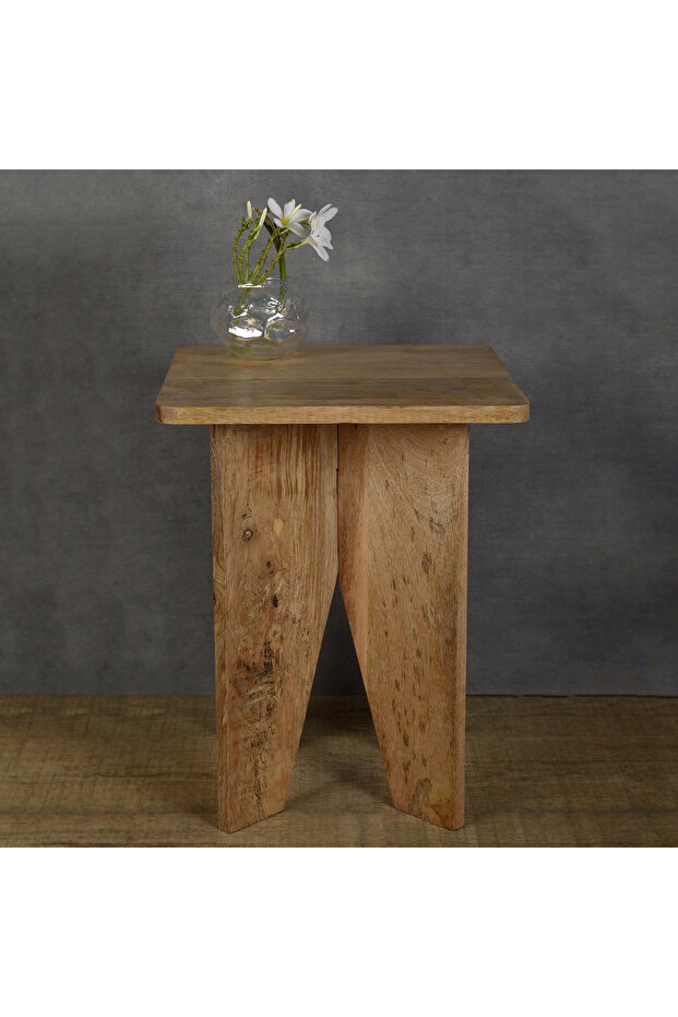 طاولة جانبية من الخشب الصلب من كافون إيمان - 1