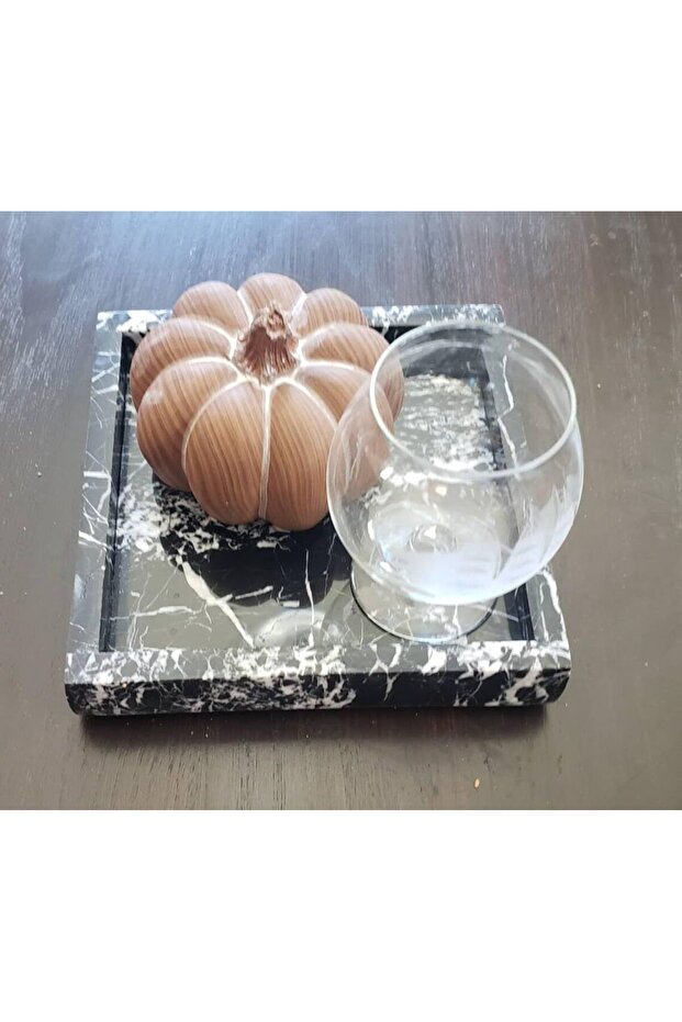Marquina Marble Tray size 20x20x3cm