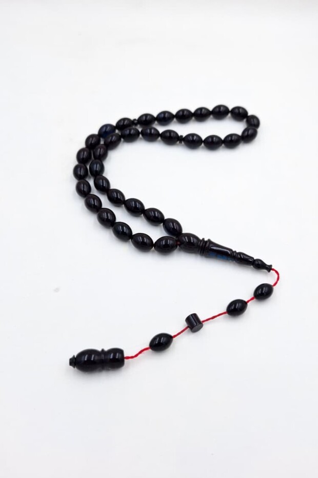 Arpa Cut Black Amber Prayer Beads – Masterful Craftsmanship, Collectible Stylish Design