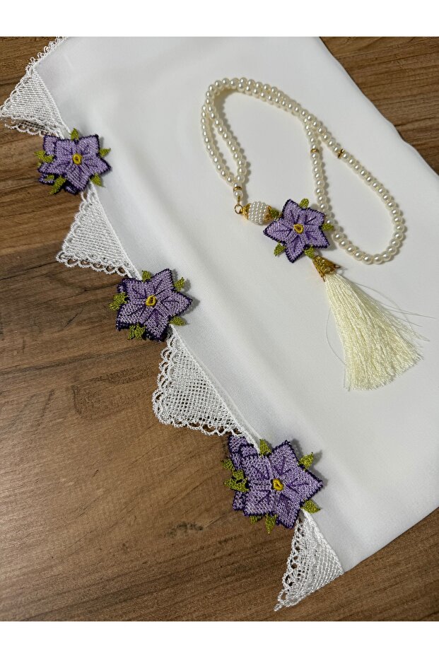 حجاب صلاة مطرز بإبرة - 4