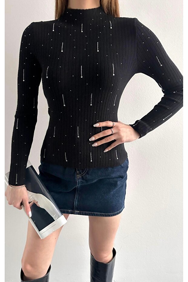 Damla Shiny Stone Elite Knitwear