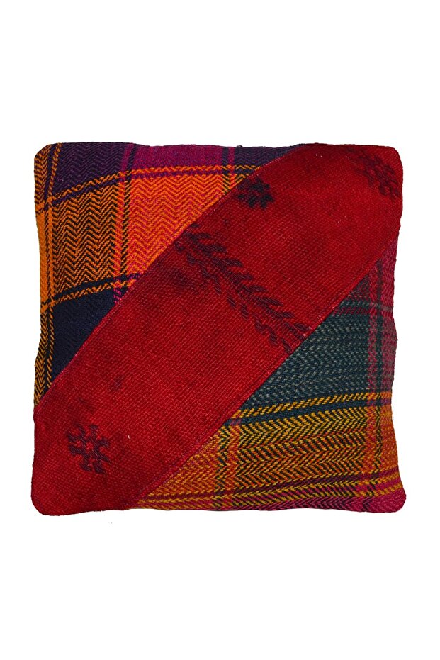 Handwoven Kilim Cushion Cover (40X40 cm)