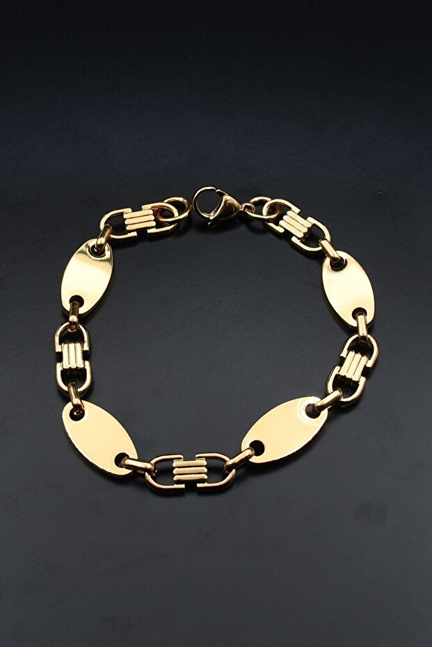 Gemici Model Stainless Steel Bracelet Gold Plated10Mm 902604