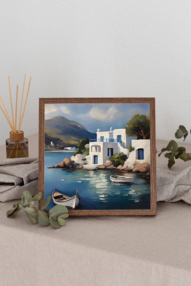 Wooden Framed Square Table Tk2838