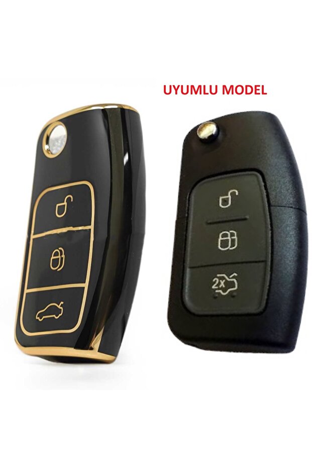 Ford Focus,fiesta,mondeo,cmax,courier Nano High Quality Control Cover 3 Buttons Black