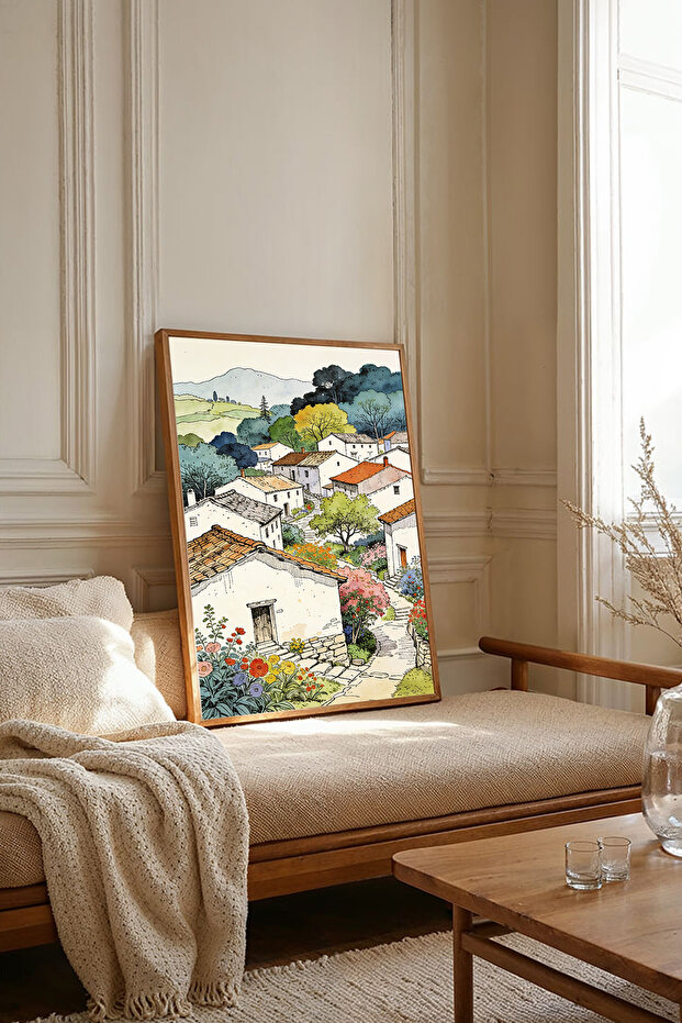 One Piece Wooden Framed Painting Tk2975
