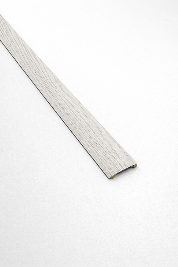Aluminum White Oak Door Threshold Profile Parquet under Door Strip Adhesive 90 cm