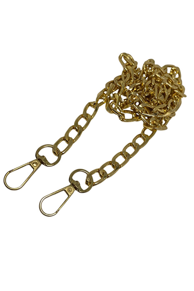 110 cm Aluminum Bag Strap Chain Light (Gold) - Metal Bag and Wallet Strap Chain - 2 Pieces