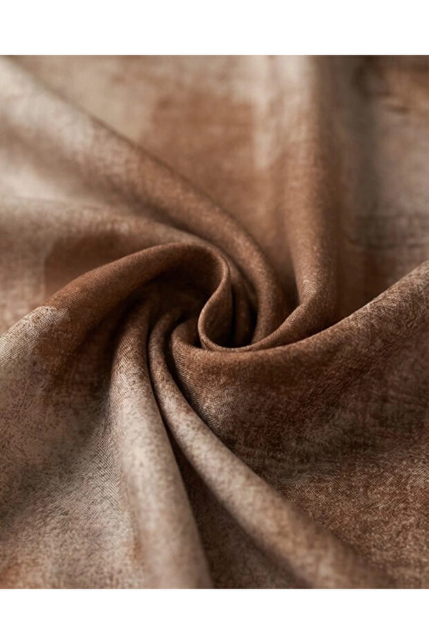 TENSEL EŞARP-Kahve - 5