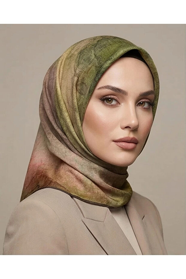 TENSEL EŞARP-Yeşil - 1