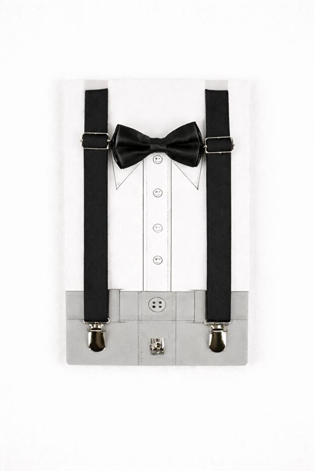 Girls' and Boys' Suspender and Bow Tie Set for Shows & Special Occasions