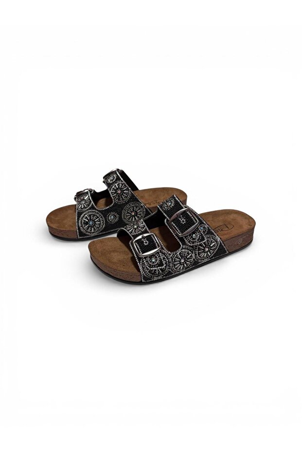 Konay 20054 High Sole Stone Slippers
