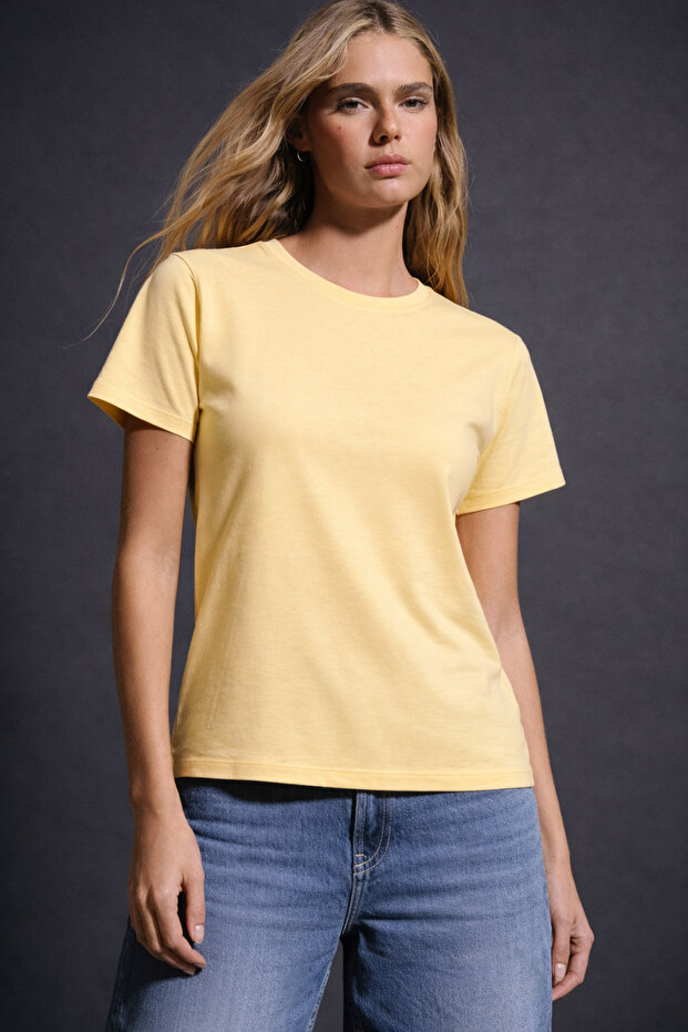 Kadın Rahat Basic İnterlok TSHİRT - 2