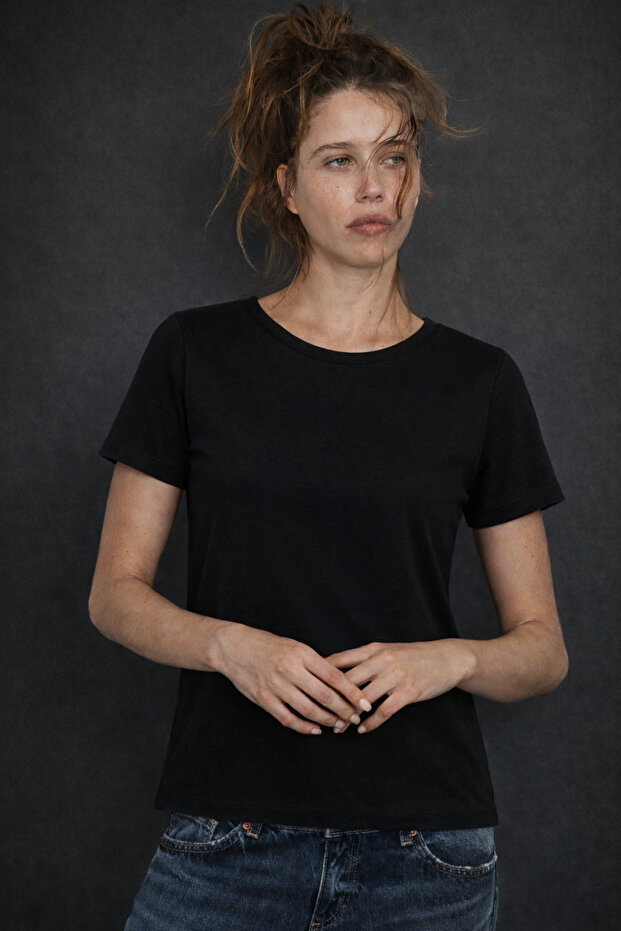 Kadın Rahat Basic İnterlok TSHİRT - 1