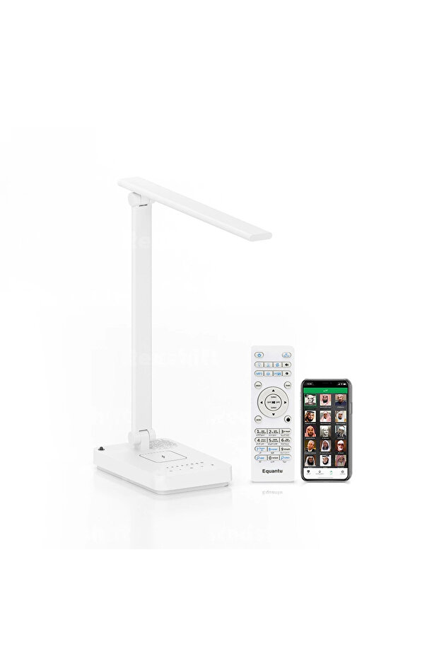 LED Quran Speaker Lamp with 10W Wireless Charging Bluetooth Stereo Touch Light and App control