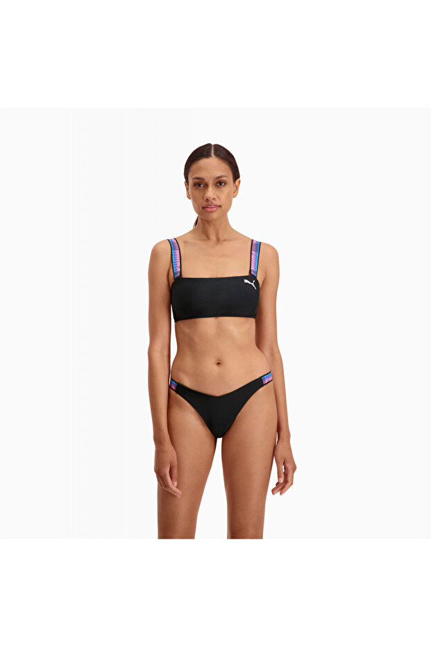 Womens Swim Bandeau Top - Black