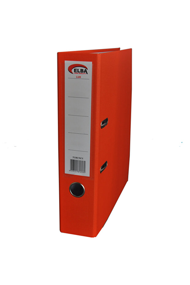 مجلد مكتب بلاستيكي كبير باللون البرتقالي - 1