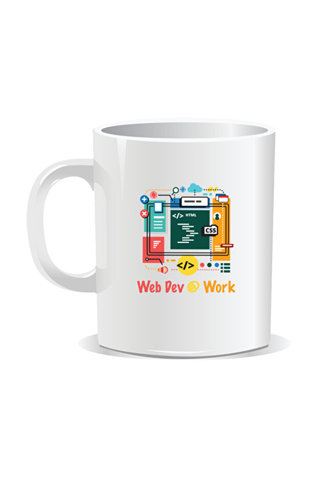 Personalized mug with messages for programmers, WebDev at work - 2