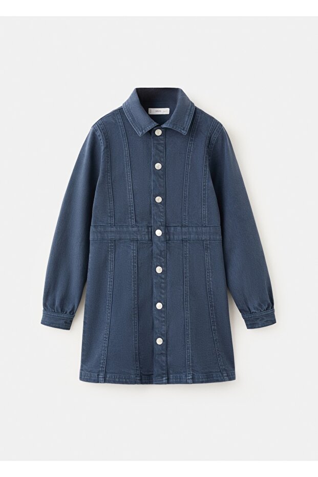 Kısa denim elbise - 1