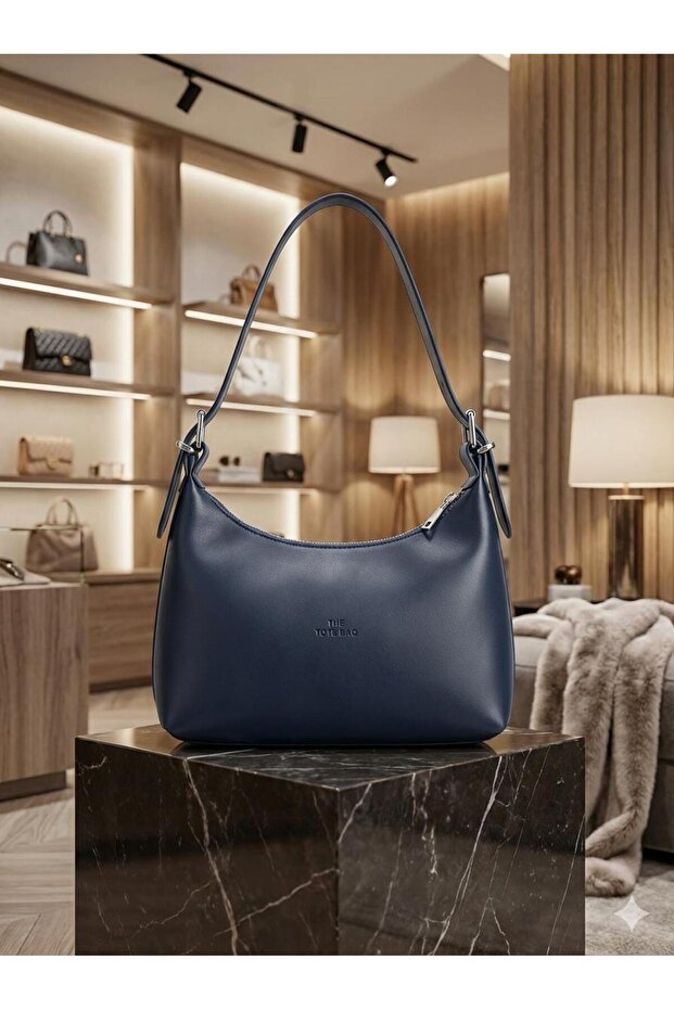 Şık Lacivert Çanta - 3
