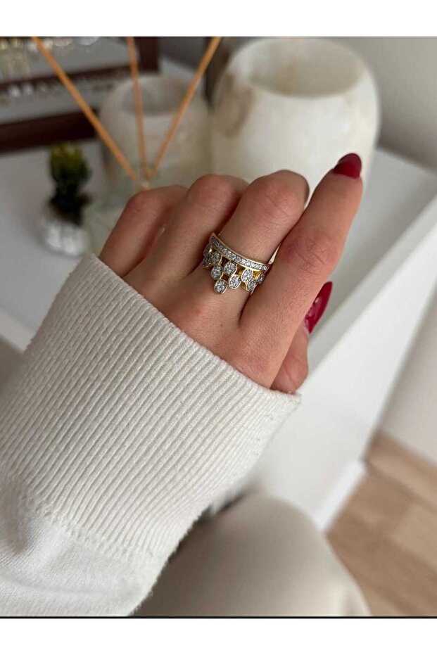 خاتم مزين بالرقائق الفولاذية قابل للتعديل - 2