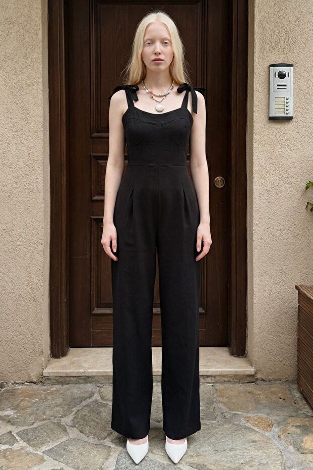 My Fashion Heart Collar Linen Blend Jumpsuit