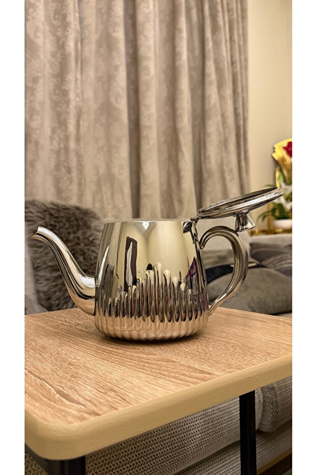 أبريق شاي او قهوة فضي - 4