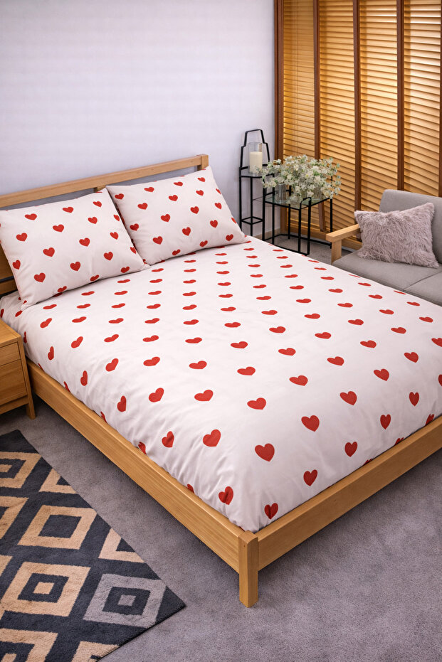 Patterned Cotton Elastic Sheet Set Fully Wrapping Non-Slip Flexible 100X200 Single Size
