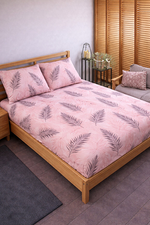 Patterned Cotton Elastic Sheet Set Fully Wrapping Non-Slip Flexible 100X200 Single Size