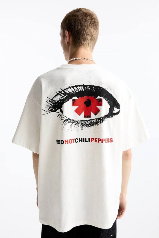 Unisex White Oversize T-Shirt Printed Relaxed Fit Casual Streetwear Stylish Premium
