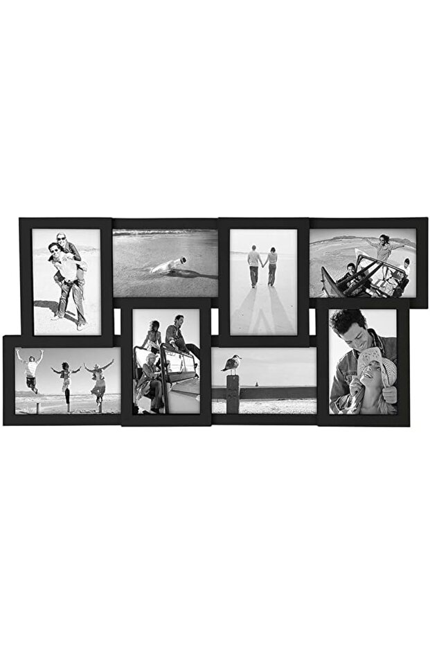 إطار كولاج أسود 8 قطع مقاس 10x15 سم