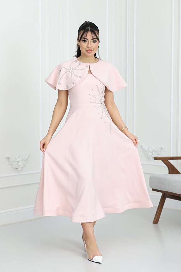 soft evening dress