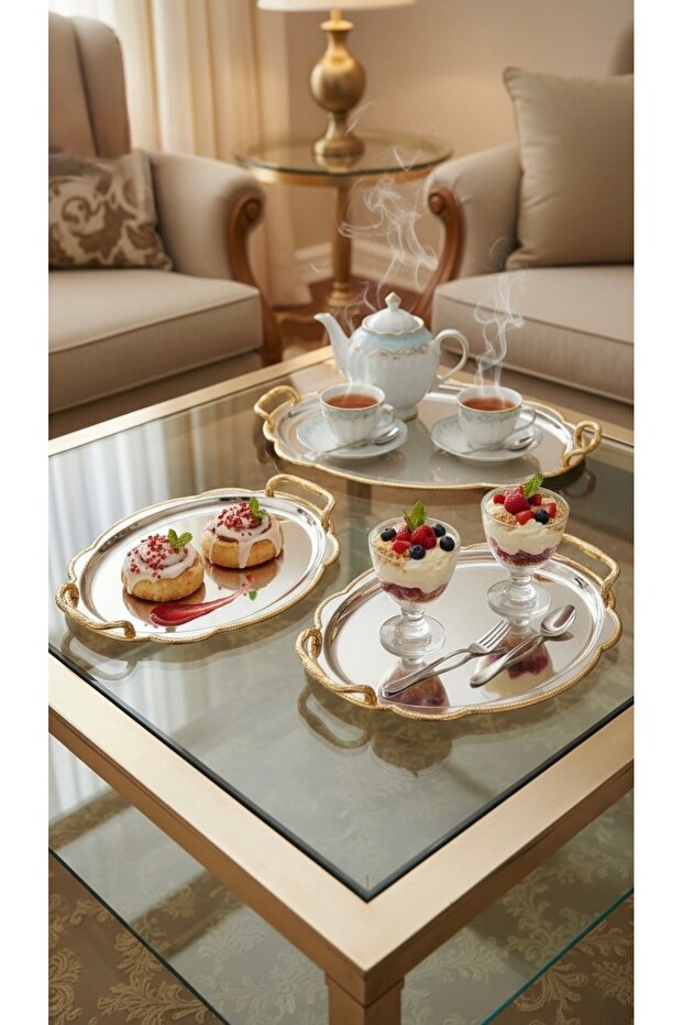 Multi-purpose serving tray set - 1