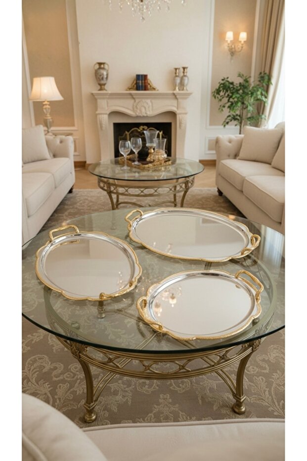 Multi-purpose serving tray set - 2