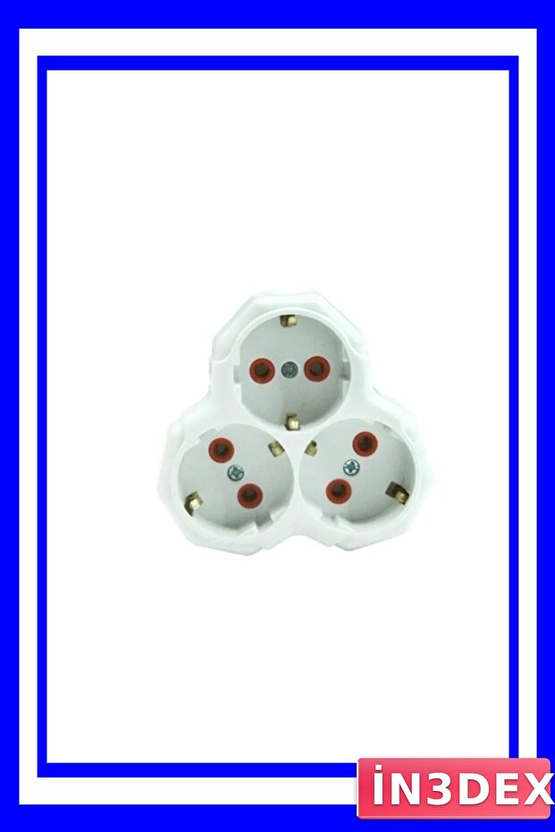 3-Port Clover Socket Electrical Installation Element - 1