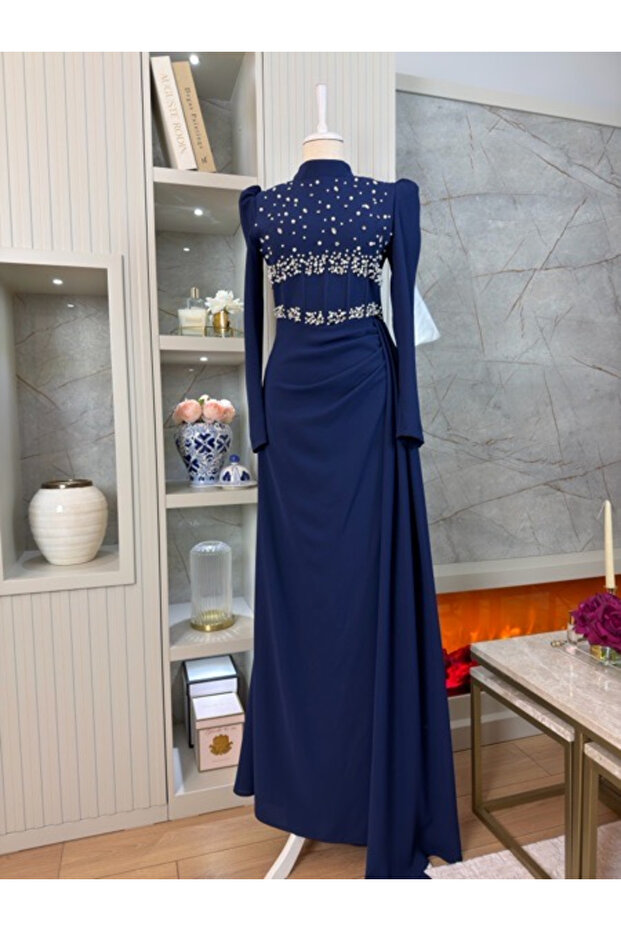 Aria Abiye Lacivert - 5