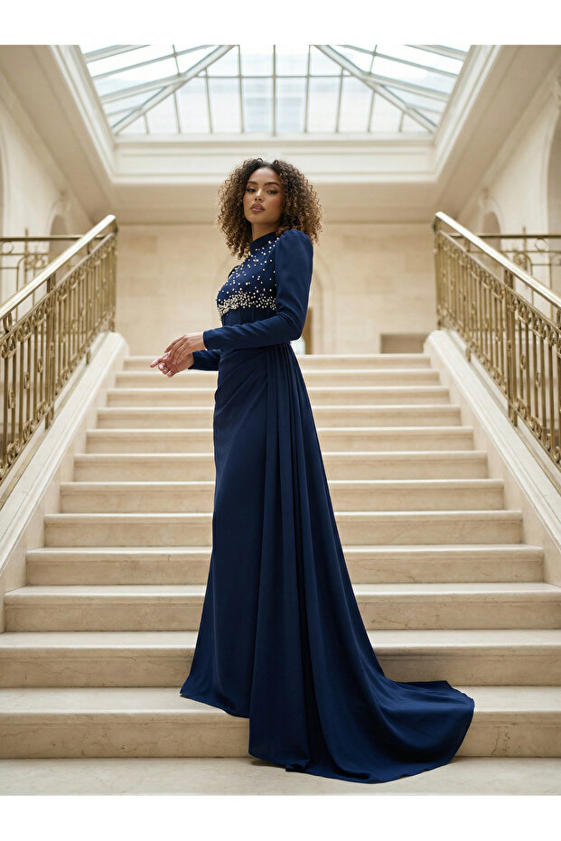 Aria Abiye Lacivert - 2